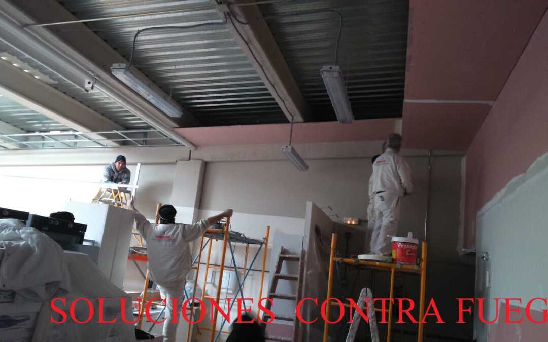 Aislamiento ignífugo en local comercial