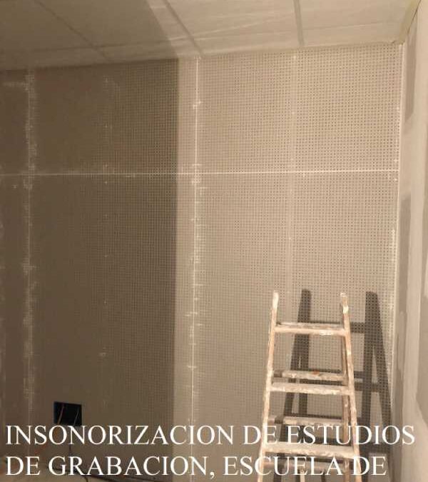 Insonorización estudio de grabación